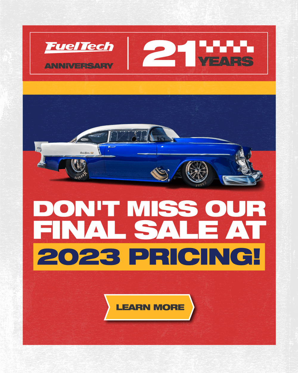 FuelTech 21st Anniversary Sale - Final chance to save on aftermarket racing ECUs with EFI and Wideband O2 Sensor Controllers