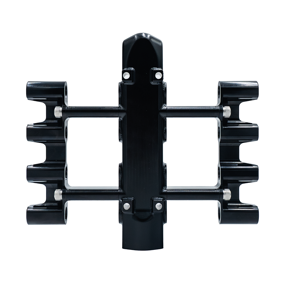Rear view of Fueltech EFI Injector Manifold for Blowers