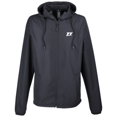 FuelTech Black FT Windbreaker Jacket with Hood
