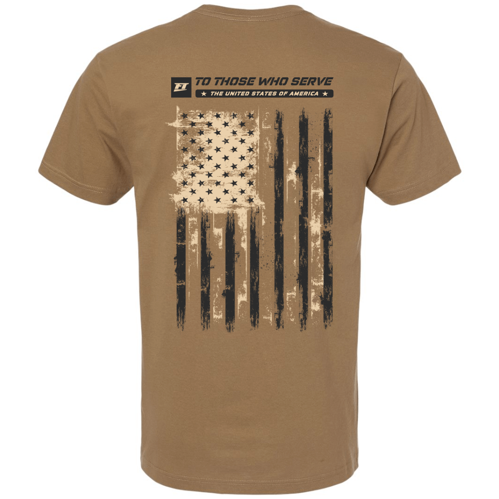 FuelTech Military Service T-shirt Back - Supporting those that served