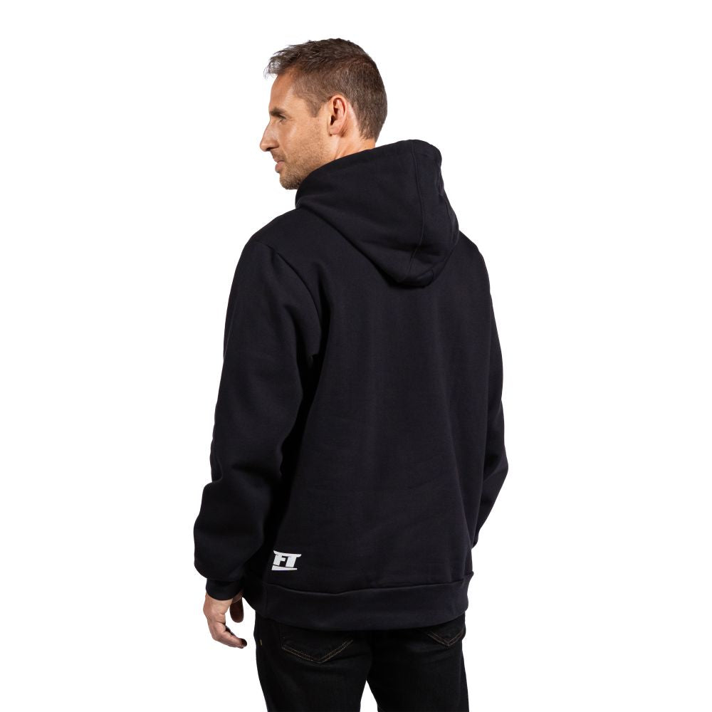 FuelTech Street Outlaw Hoodie features small FT logo on the back.