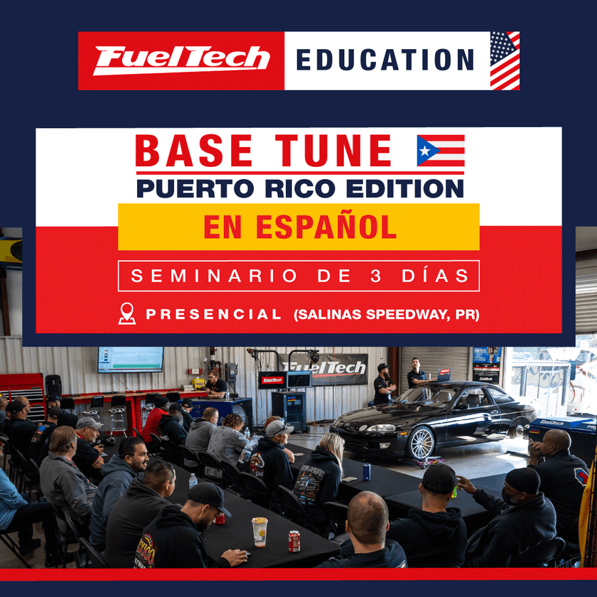 Clase de 3 días de FuelTech FT Education - Base Tune - en Salinas Speedway en Puerto RicoClase de 3 días de FuelTech FT Education - Base Tune - en Salinas Speedway en Puerto Rico.