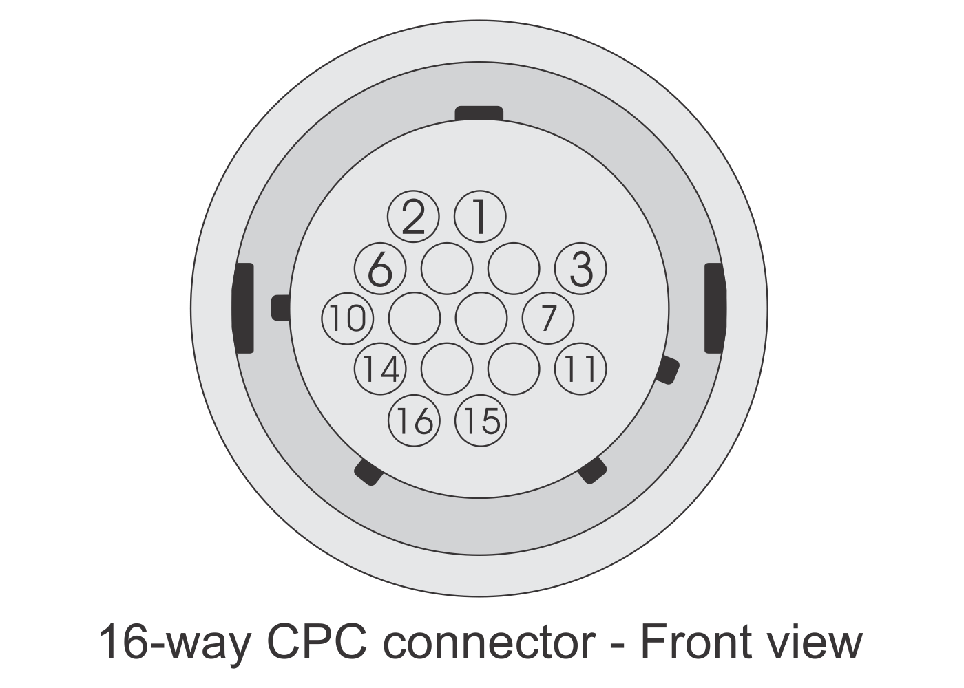 Cpc 16 Pin 16-Way CPC Connector Kit - FuelTech USA