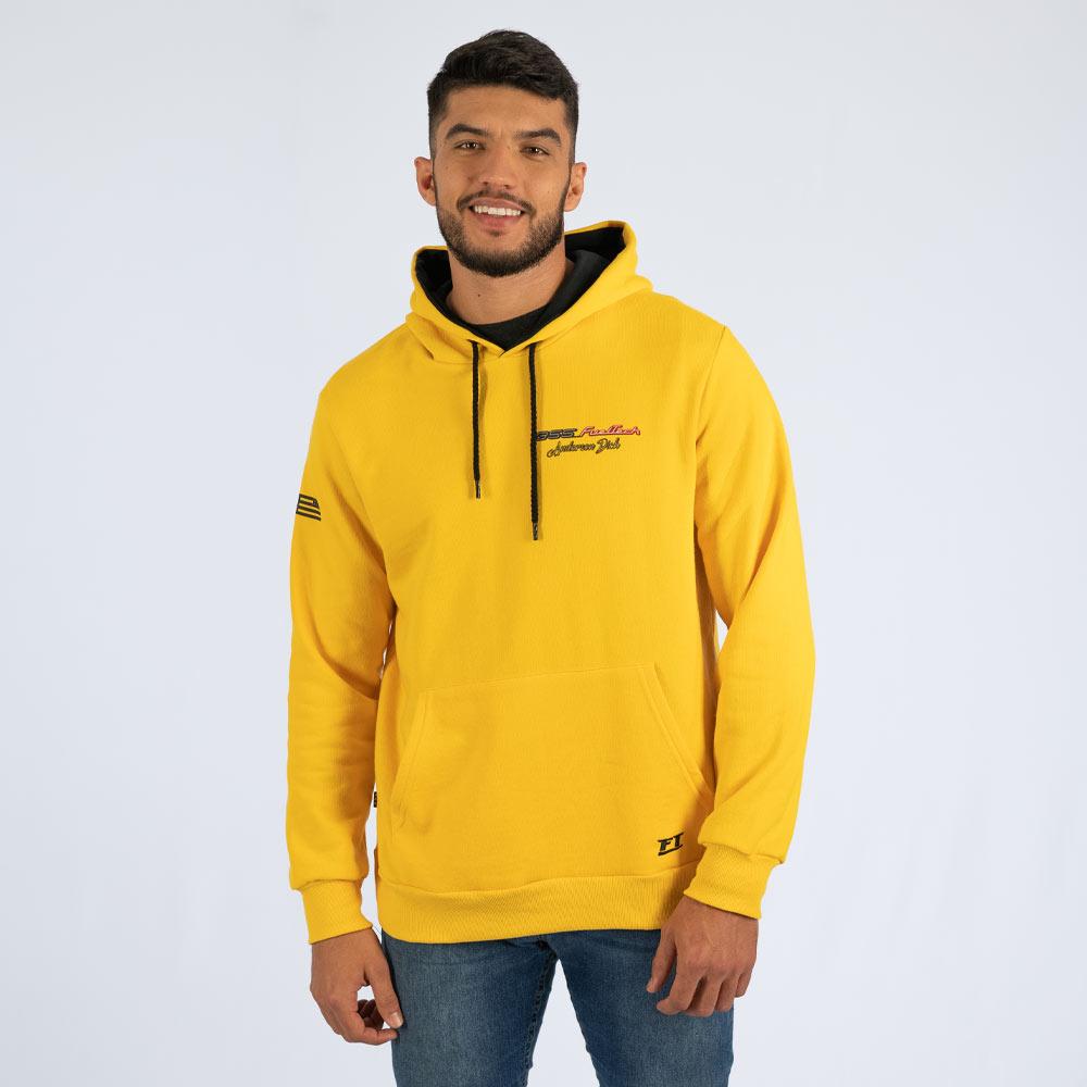 Hoodie jaune homme deals