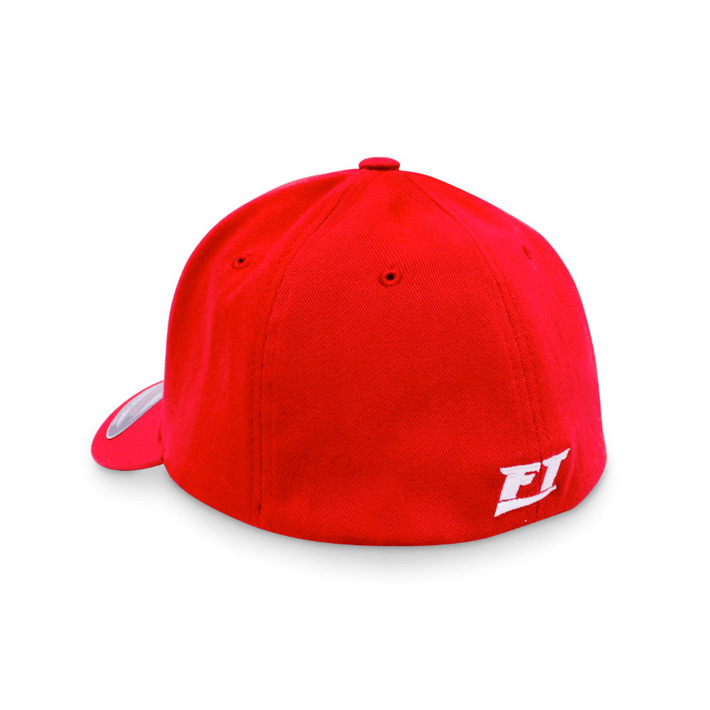 Red flexfit hat sales